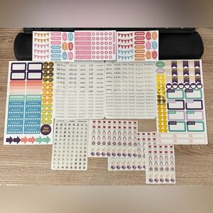 Planner stickers collection gold foil, happy planner, custom stickers, variety
